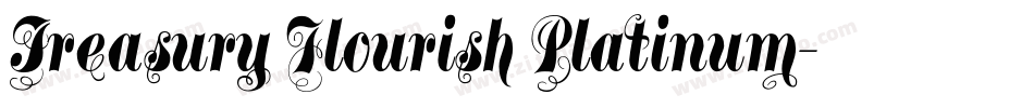 Treasury Flourish Platinum字体转换